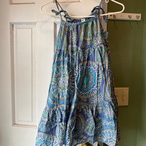 girls paisley and silver dress